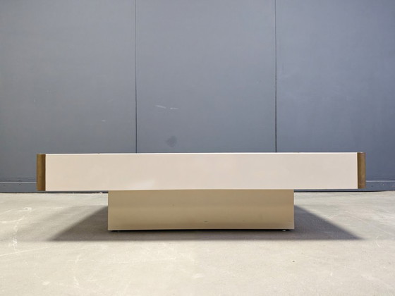 Image 1 of Tavolino da caffè vintage attribuito a Willy Rizzo, anni '70