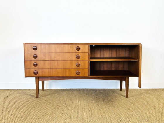 Image 1 of Minimalist Scandinavian teak sideboard, 1960s