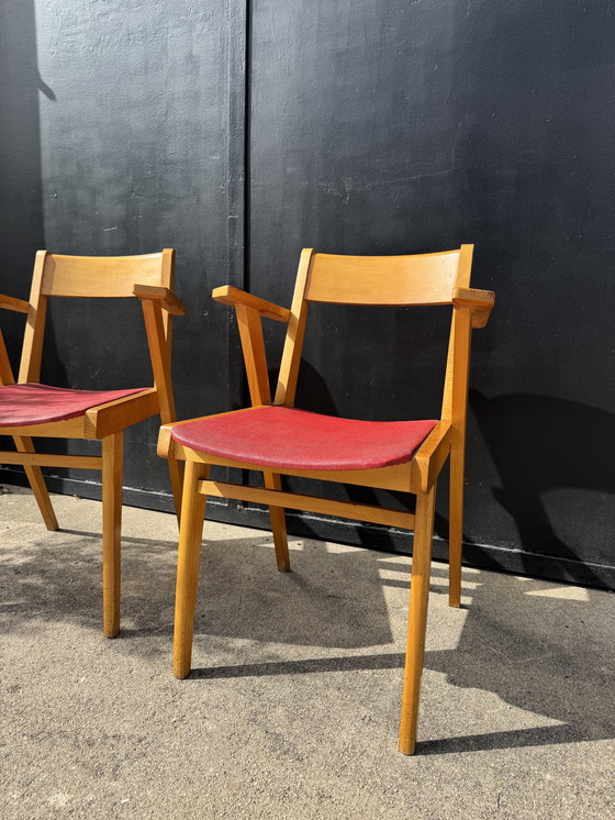 Image 1 of Sillas de puente con patas de compás, década de 1960