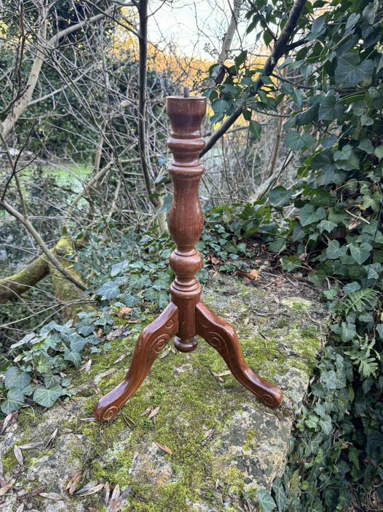 Table d'appoint vintage en bois massif – Tables d'appoint, Wood (photo 9 of 10)