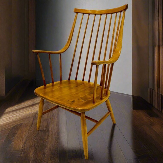 Image 1 of Grandessa Spindle Back Fauteuil Lena Larsson voor Nesto Zweden 1960