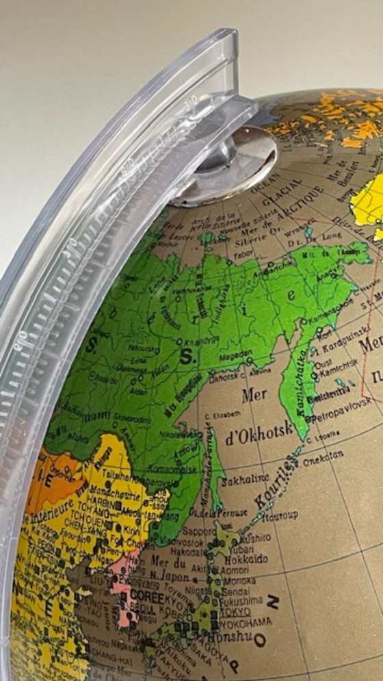 Image 1 of Illuminated Earth Globe Made in Italy