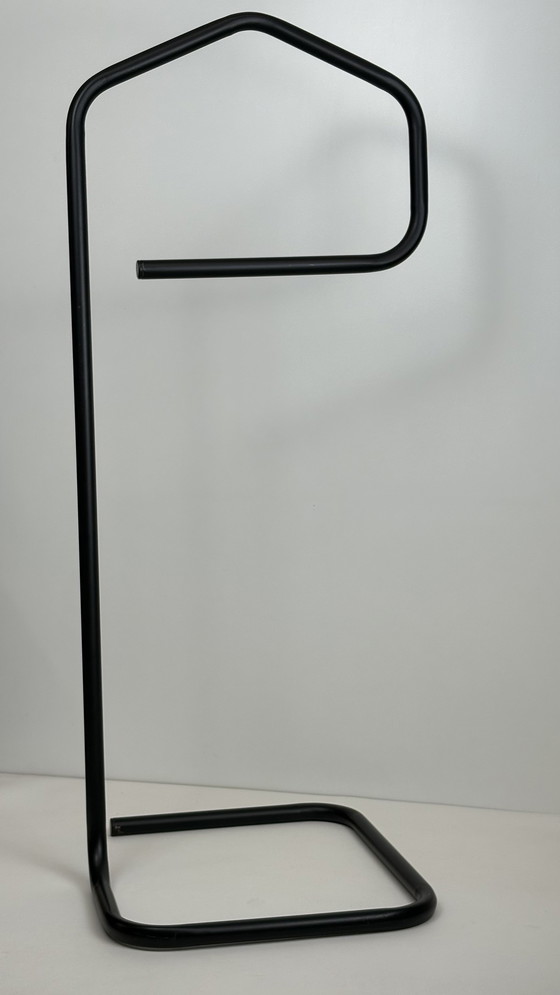 Image 1 of Vintage Ikea Grund matzwart metalen dressboy Niels Gammelgaard