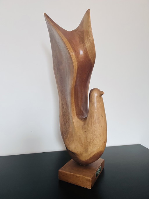 Oiseau abstrait en bois | Domingo Gomez