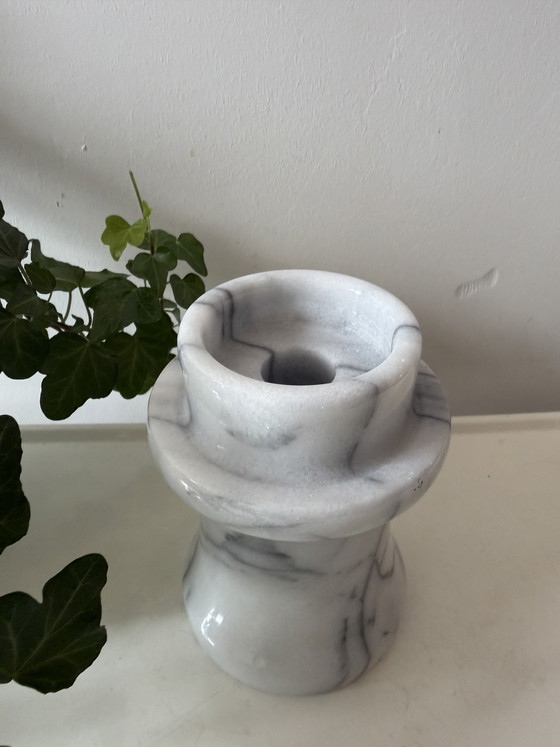 Image 1 of Onyx vintage candlestick, heavy model