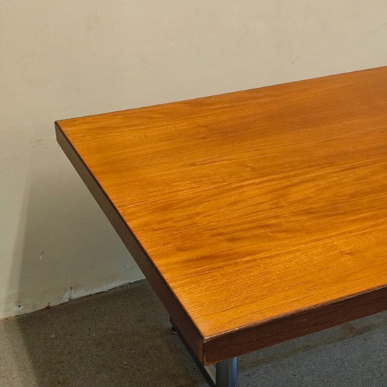 Image 1 of Vintage dining table wood metal