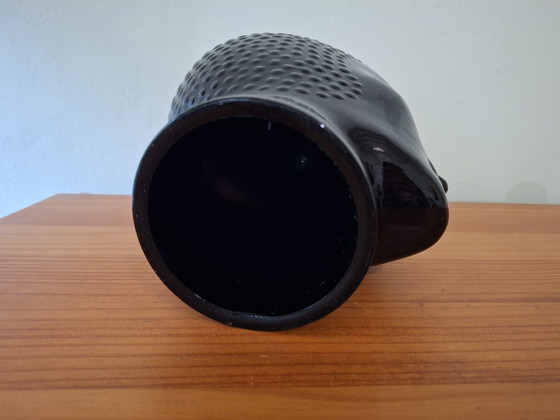 Testa di manichino vintage per cuffie in vetro nero – Oggetti decorativi (photo 6 of 6)