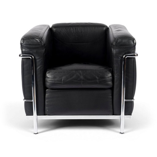 Poltrona LC2 Di Cassina Designer Le Corbusier, Jeanneret, Perriand – fauteuils, Leather, Metal