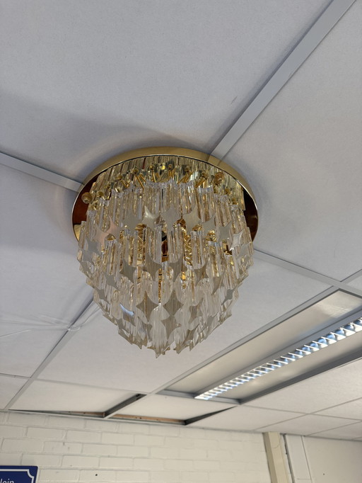 Vintage Murano glass ceiling light, Novaresi, Italy 1980s