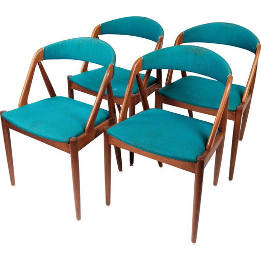 Set van 4 vintage eetkamerstoelen model 31 van Kai Kristiansen voor Schou Andersen, jaren 1960