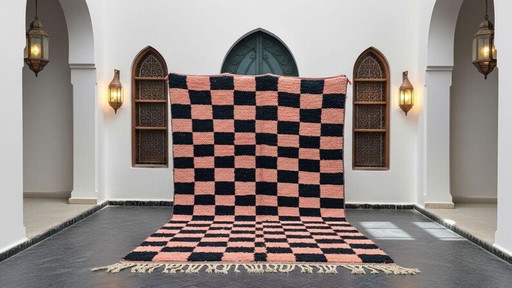 Traditioneller, handgeknüpfter Teppich aus reiner Wolle, Größe 100/200 cm
