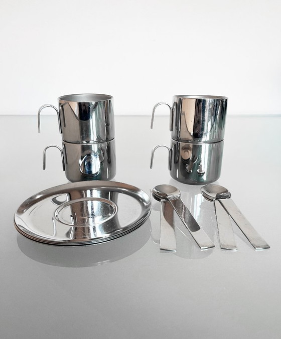 Image 1 of Ensemble de quatre tasses à expresso vintage au design Guido Bergna