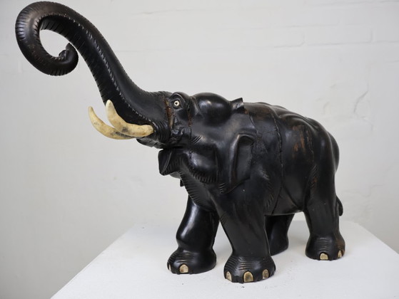 Elefante in legno d'ebano – Sculture, Wood (photo 4 of 5)