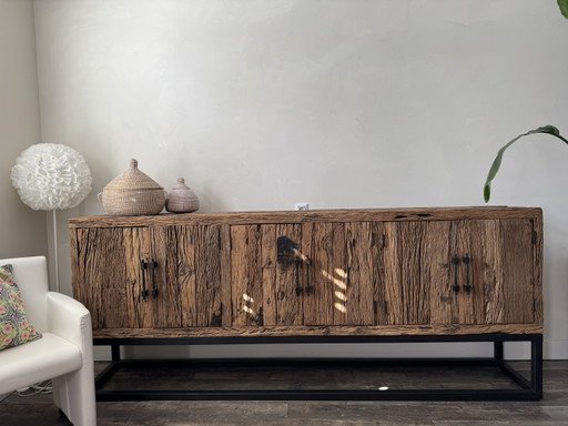 Unique large sideboard made of recycled teak 1.00x2.50x 43