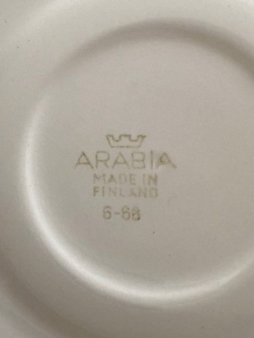 Kaj Franck Arabia rare belle tasse soucoupe Sointu années 1960