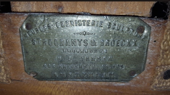 Image 1 of Biedermeier barok bank