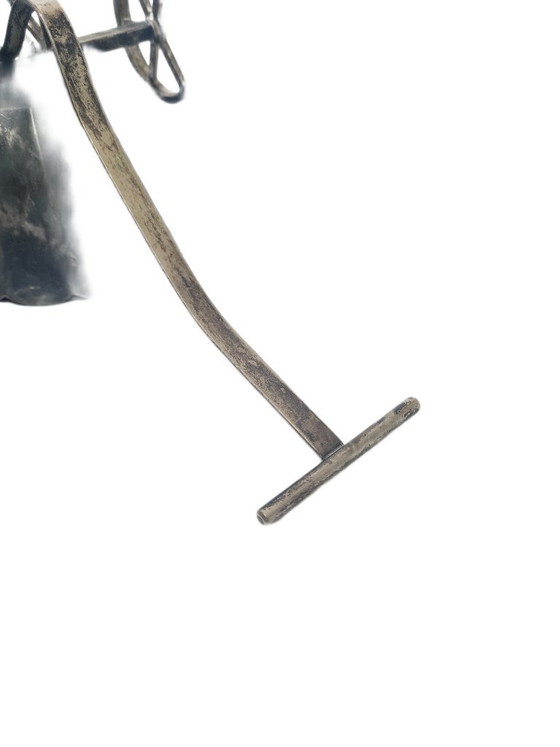 Zuccheriera stile Art Nouveau, Svezia, anni '50, Ciotole, Metallo, Nero (foto 6 di 12)
