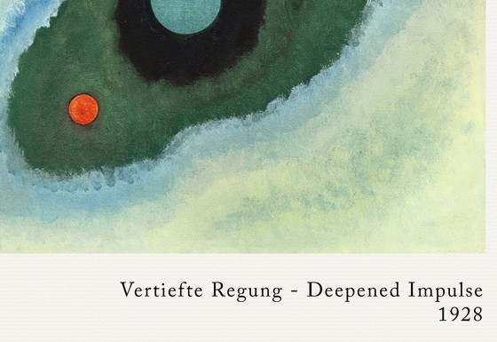 Image 1 of Deep Impulse (Vertiefte Regung, Deepened Impulse) - Kandinsky 1928 - Poster 70 × 100 cm