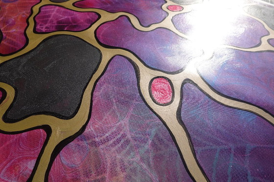 Image 1 of Kubisme A1431 - abstract schilderij XXL