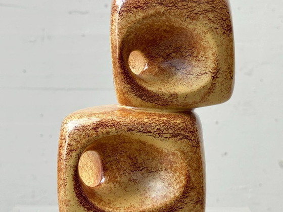 Image 1 of Set di 4 vasi/sculture in ceramica, dalla forma organica, di Bertoncello, Italia, anni '70.