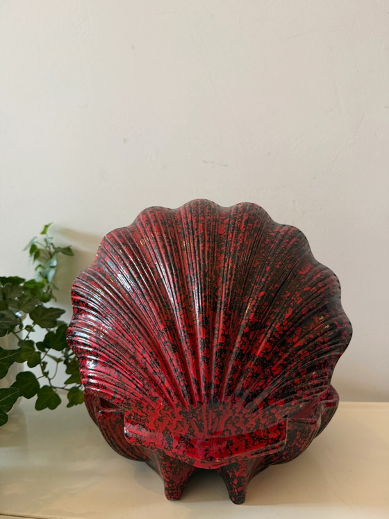 Bol en céramique vintage Mid Century en forme de coquille – Ceramic, Mid Century Modern (photo 5 of 7)