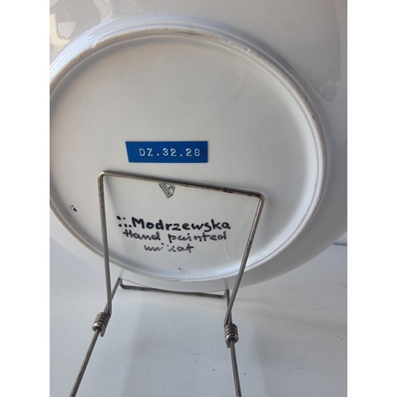 Image 1 of Hanna Modrzewska Nowosielska, assiette décorative, années 1960