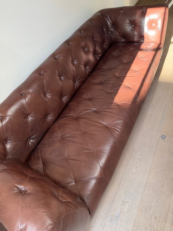 Ledersofa, 3-Sitzer – Leather, Metal (photo 3 of 7)