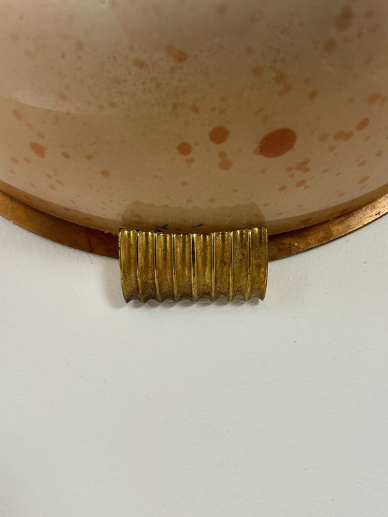 Image 1 of Coppia di applique vintage, ottone e plexiglas, Francia, 1970