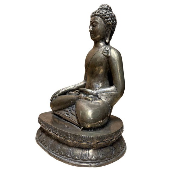 Shakyamuni Buddha aus gemischtem Metall, 19. Jahrhundert – Bildhauerei, Brass (photo 8 of 10)
