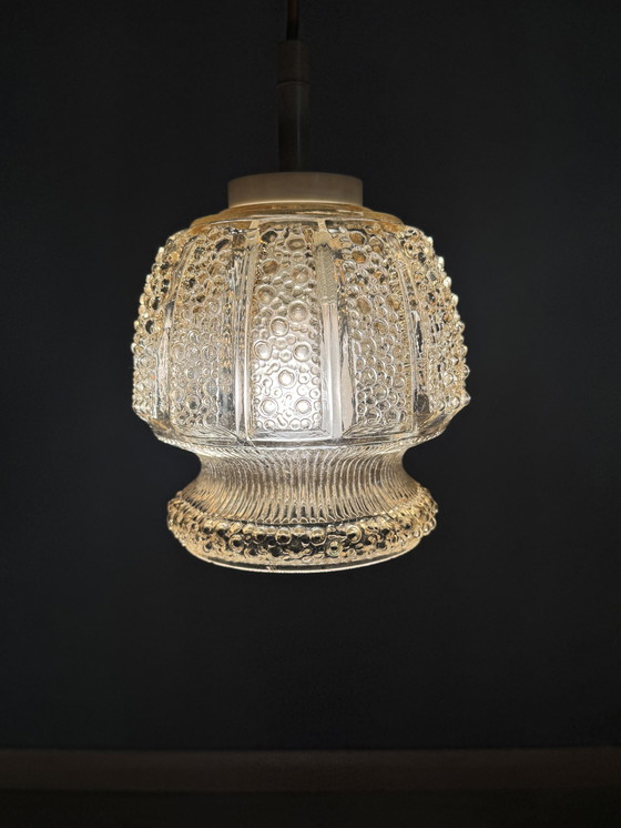 Image 1 of Atmospheric Vintage Ceiling Lamp With Bubble Glass