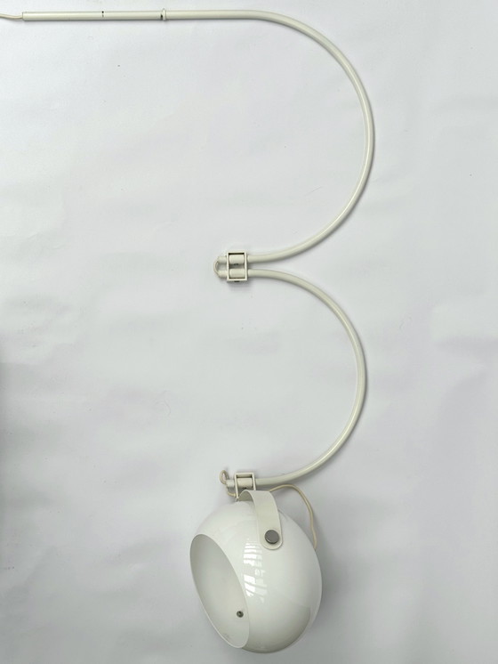 Image 1 of Vintage Space Age dubbele boog wandlamp | Dijkstra | Nederlands design uit de jaren 70