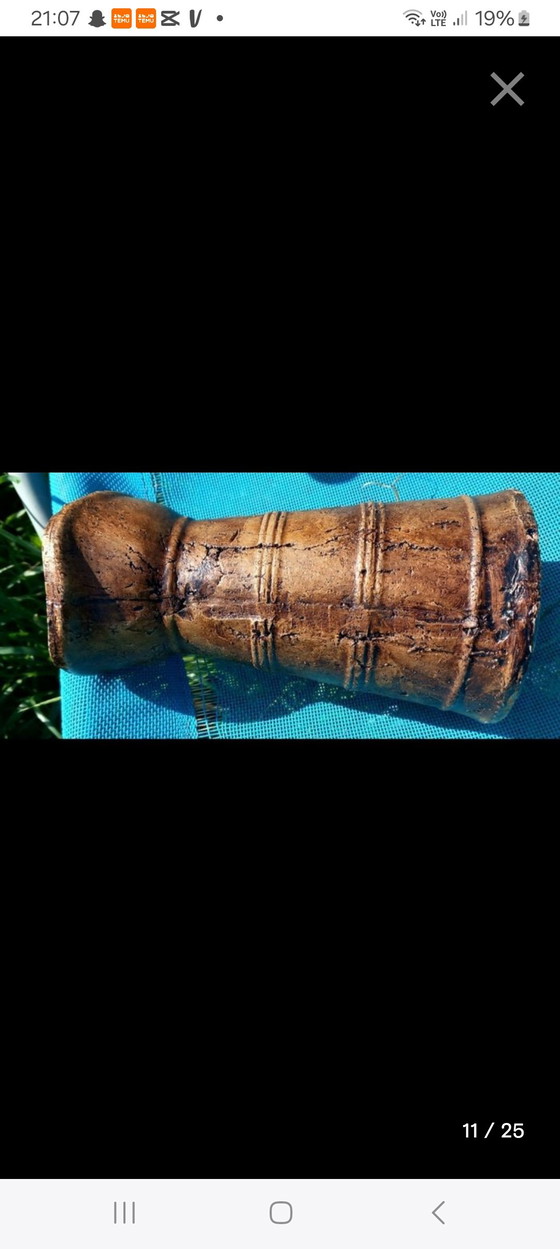 Image 1 of Monastic Reserve Pitcher, Spain, 19th Century - Institutional Markings J.M."