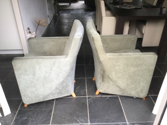 Image 1 of 2 Sessel, Dolcinea-Stoff, Alcatara Leolux