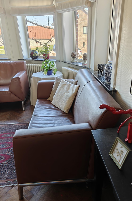 Image 1 of Salon Jori.  2 zit en 3 zit. De vier hoeken van de zetels kan men open leggen voor extra zitting Model Pacific 