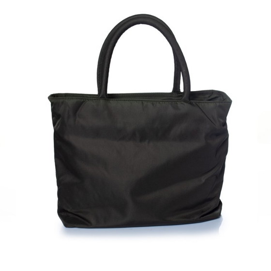 Prada, Vintage Nylon Dark Green Mini Handbag – Top handle bags (photo 3 of 8)