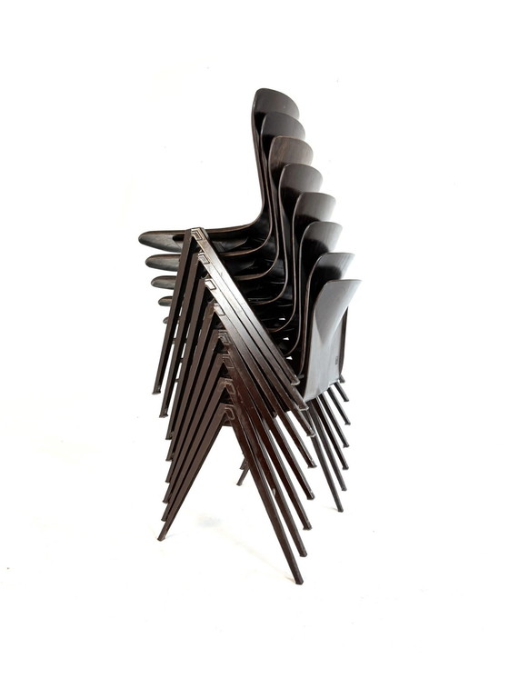 Image 1 of 8x eetkamerstoel model S22, Galvanitas ‘60