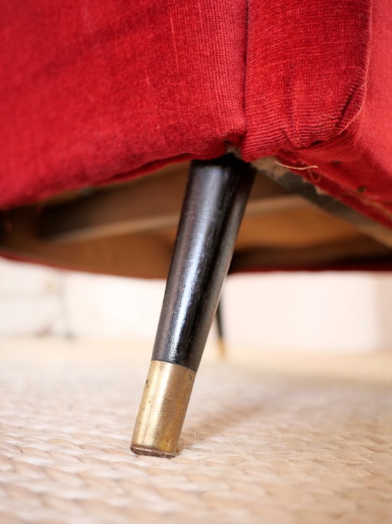 Image 1 of Italienischer Sessel, Vintage-Design aus den 1950er Jahren (Mid-Century).