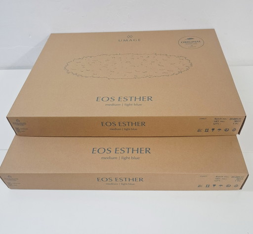 2 x Umage Esther mittel hellblau brandneu