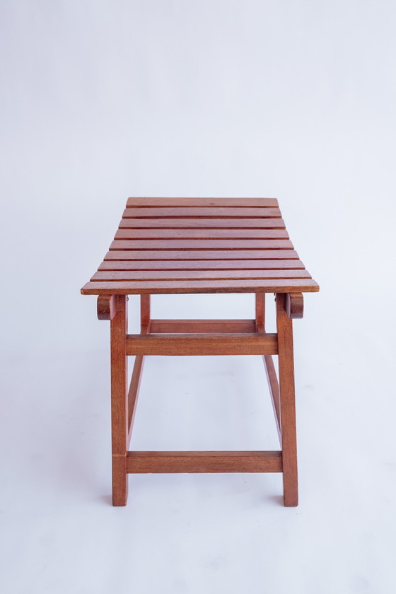 Image 1 of Vintage Houten Krukje/Voetenbank