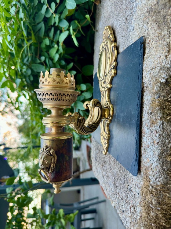 Aplique de Pared de Latón Estilo León Luis XV – Brass (photo 7 of 8)