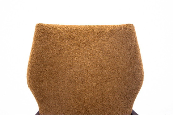 Image 1 of Yellow vintage armchair in bouclé fabric, Denmark, 1960s.
