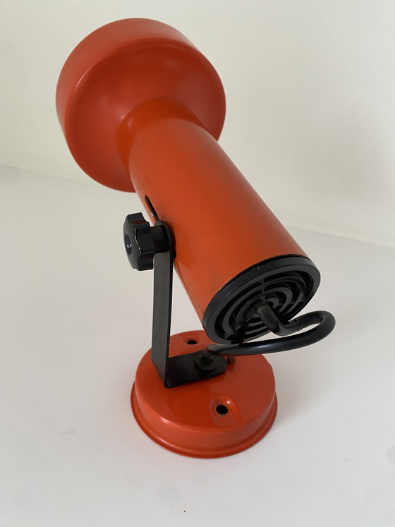 Image 1 of Vintage Space Age Plafondspot / Wandlamp Oranje - Jaren ‘70