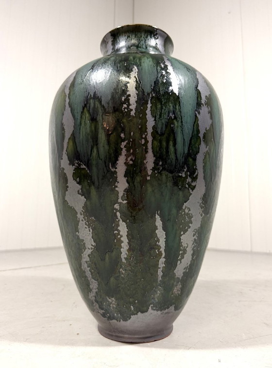 Large Special Floor Vase From West Germany 1960's – Ceramic (photo 4 of 13)