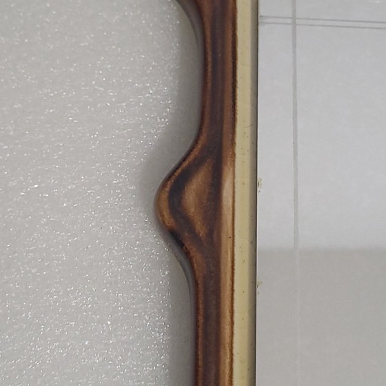 Image 1 of Espejo de cerámica esmaltada mayólica, Schramberg, 1950-60