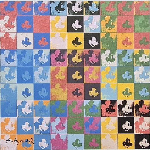 D'après Andy Warhol, Mickey Mouse, années 1980, lithographie