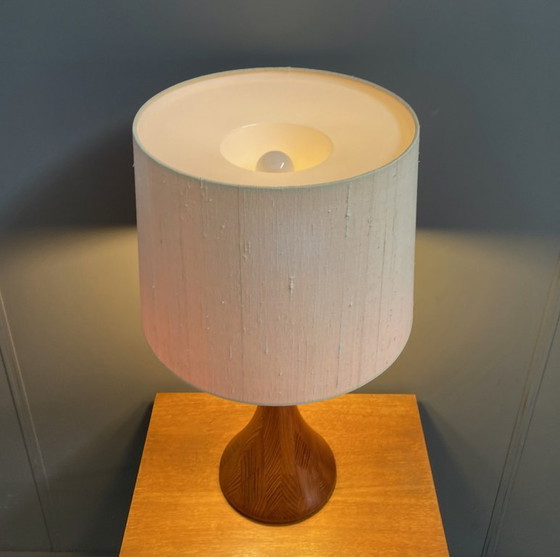 Image 1 of Teakhouten tafellamp van Domus, model 7442, jaren 70.
