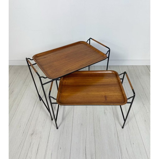 Vintage Danish Teak Nesting Tables by Silva 60s