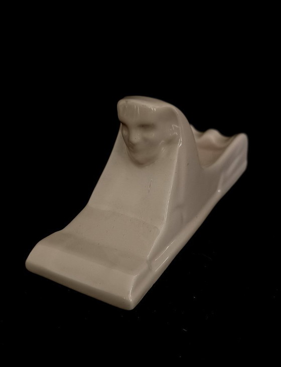 Sphinx Aschenbecher aus den 1950er Jahren – Sfinx, Tischdekoration, Ceramic (photo 7 of 10)