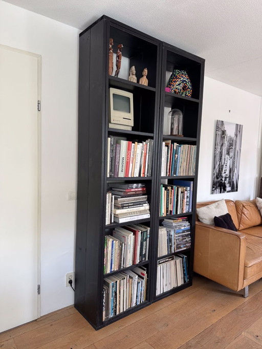 Two beautiful scaffoldwood open cabinets
