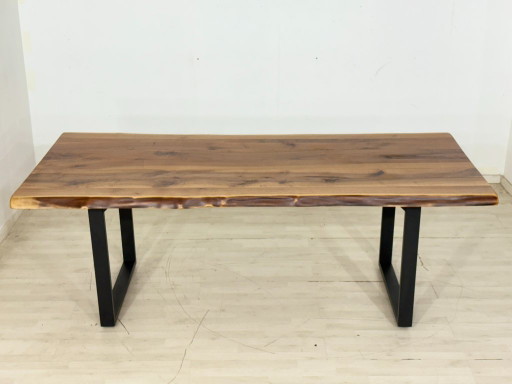 Massief houten eettafel van walnoothout / Tafel / Eettafel / Vergadertafel / Woonkamertafel / 220 cm breed (photo 2 of 13)